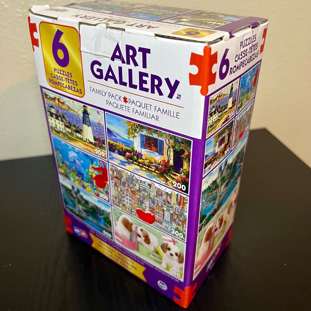 Art Gallery Puzzle 6 Total Puzzles 200-500 pieces each